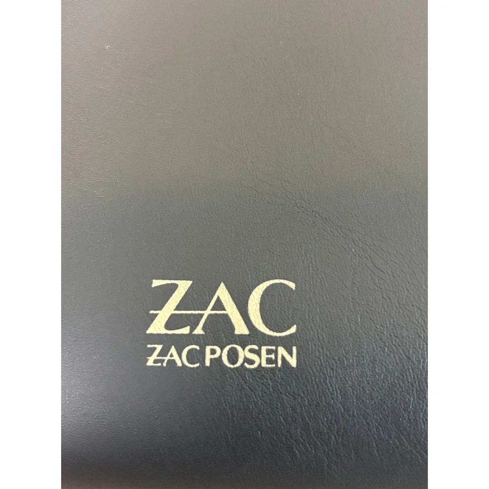 ZAC Zac Posen Eartha Iconic Convertible Backpack Black Leather Mink Fur Pom